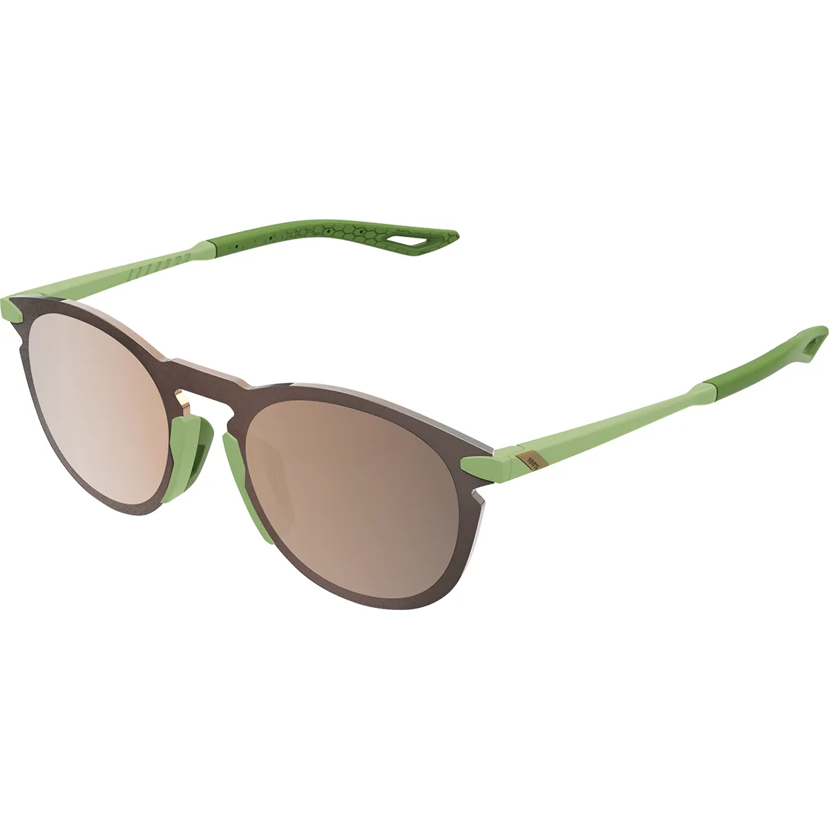 100% Legere Sunglasses - Round - Viperidae - Bronze Mirror 61040-389-80