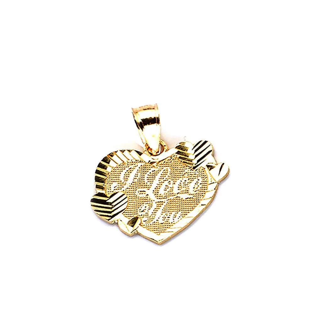 10K Yellow Gold 1.60 Grams Heart Locket  Pendant