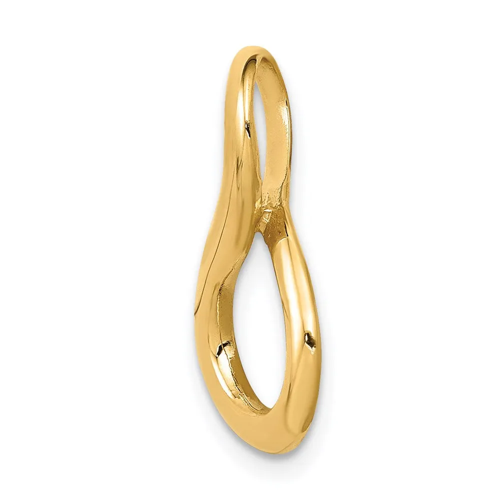 14k Fits up to 3mm Regular/6mm Fancy/Reversible Fancy Omega Slide