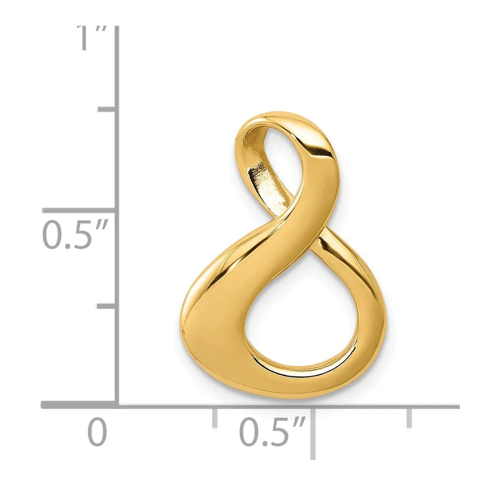 14k Fits up to 3mm Regular/6mm Fancy/Reversible Fancy Omega Slide