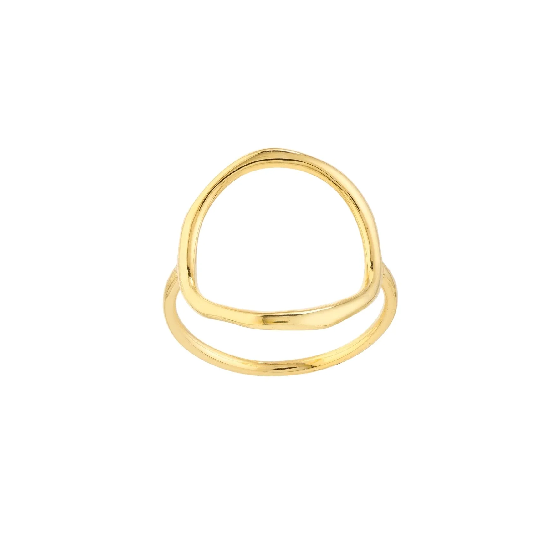 14K OPEN HEART RING