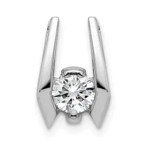 14k White Gold 4.75mm VS Diamond Slide