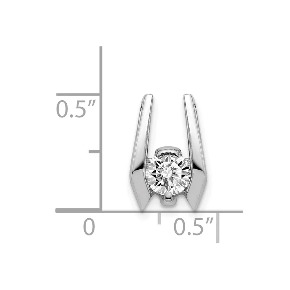 14k White Gold 4.75mm VS Diamond Slide