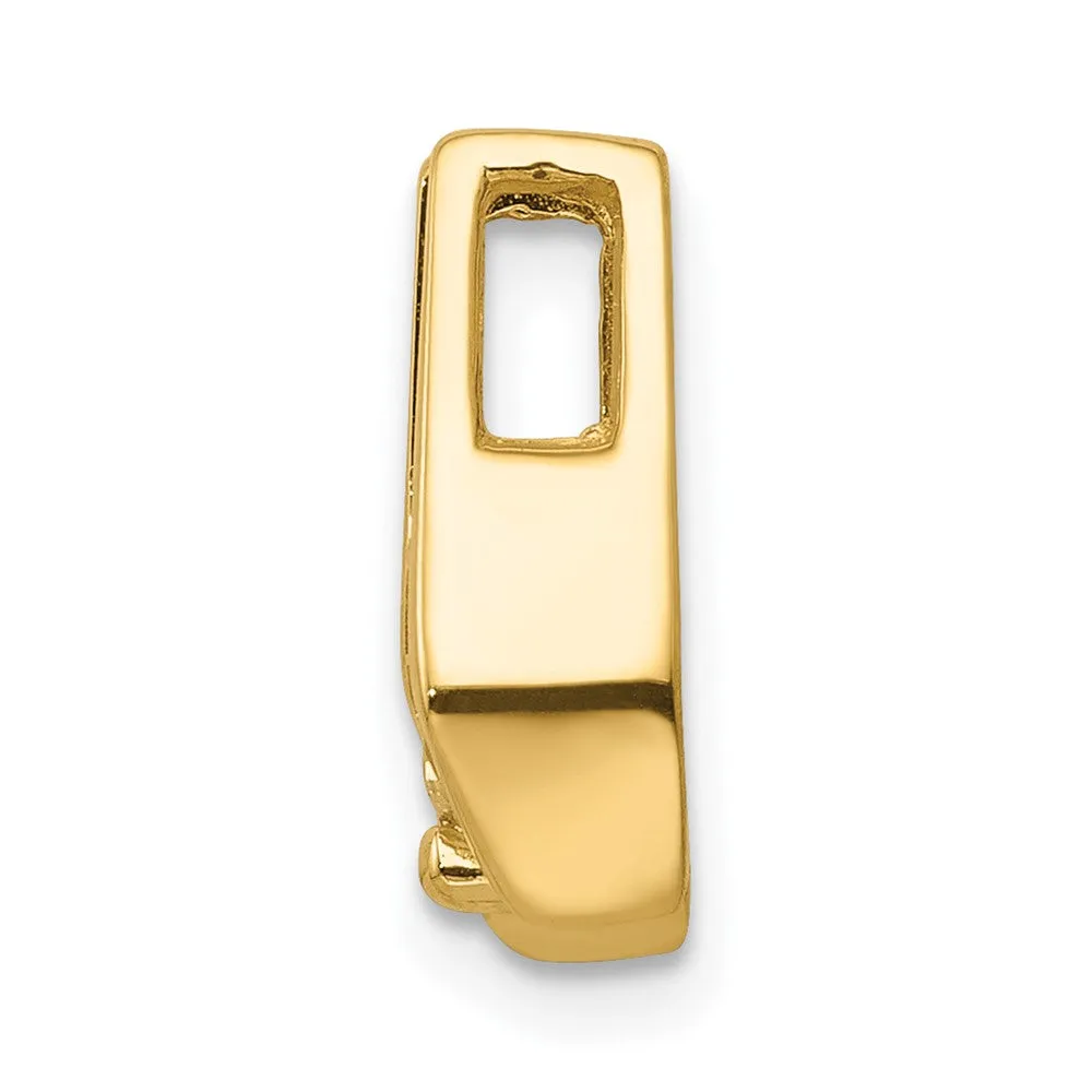 14k Yellow Gold 4.75mm A Diamond Slide