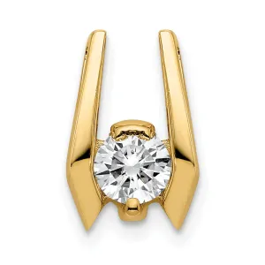 14k Yellow Gold 4.75mm A Diamond Slide