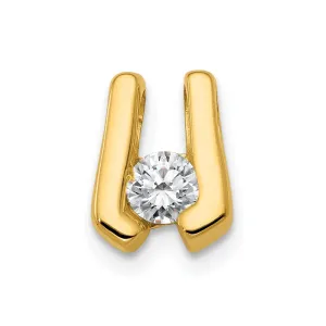 14k Yellow Gold AA 3.75mm Diamond Slide