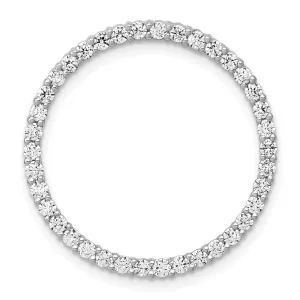 14kw Lab Grown Diamond SI1/SI2, G H I, Circle Pendant