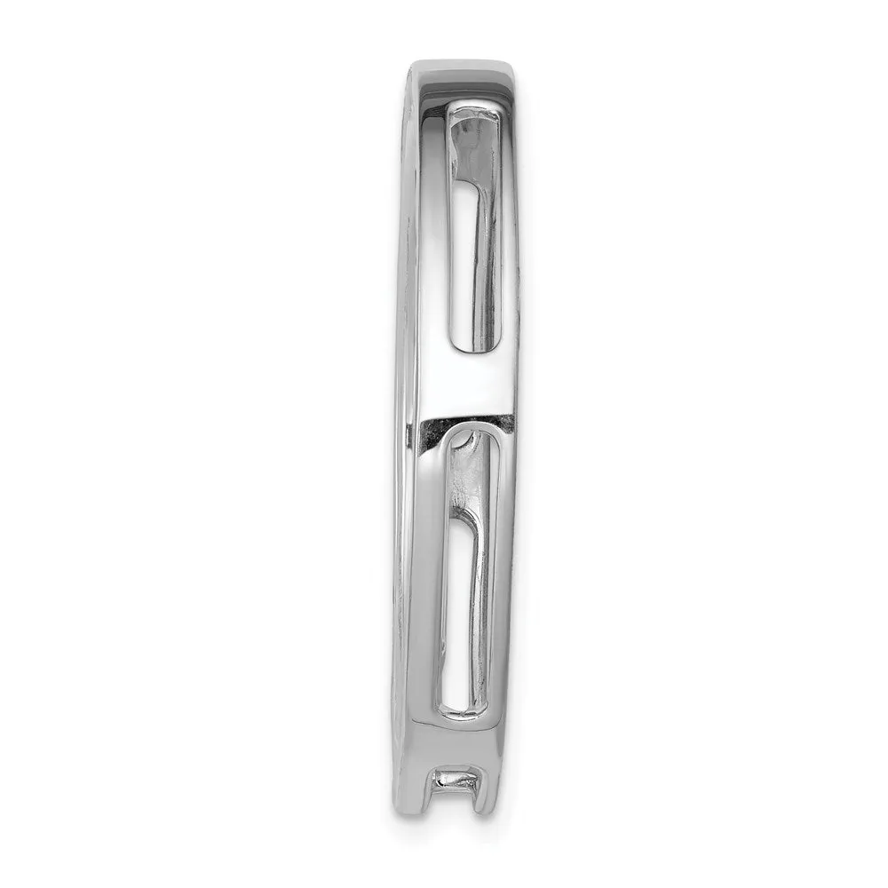 14kw Lab Grown Diamond SI1/SI2, G H I, Circle Pendant