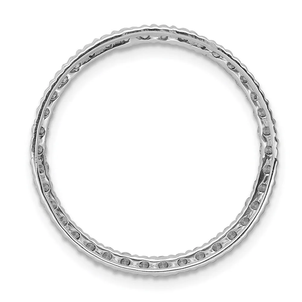14kw Lab Grown Diamond SI1/SI2, G H I, Circle Pendant
