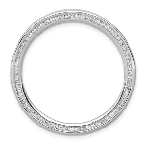 14kw Lab Grown Diamond SI1/SI2, G H I, Circle Pendant