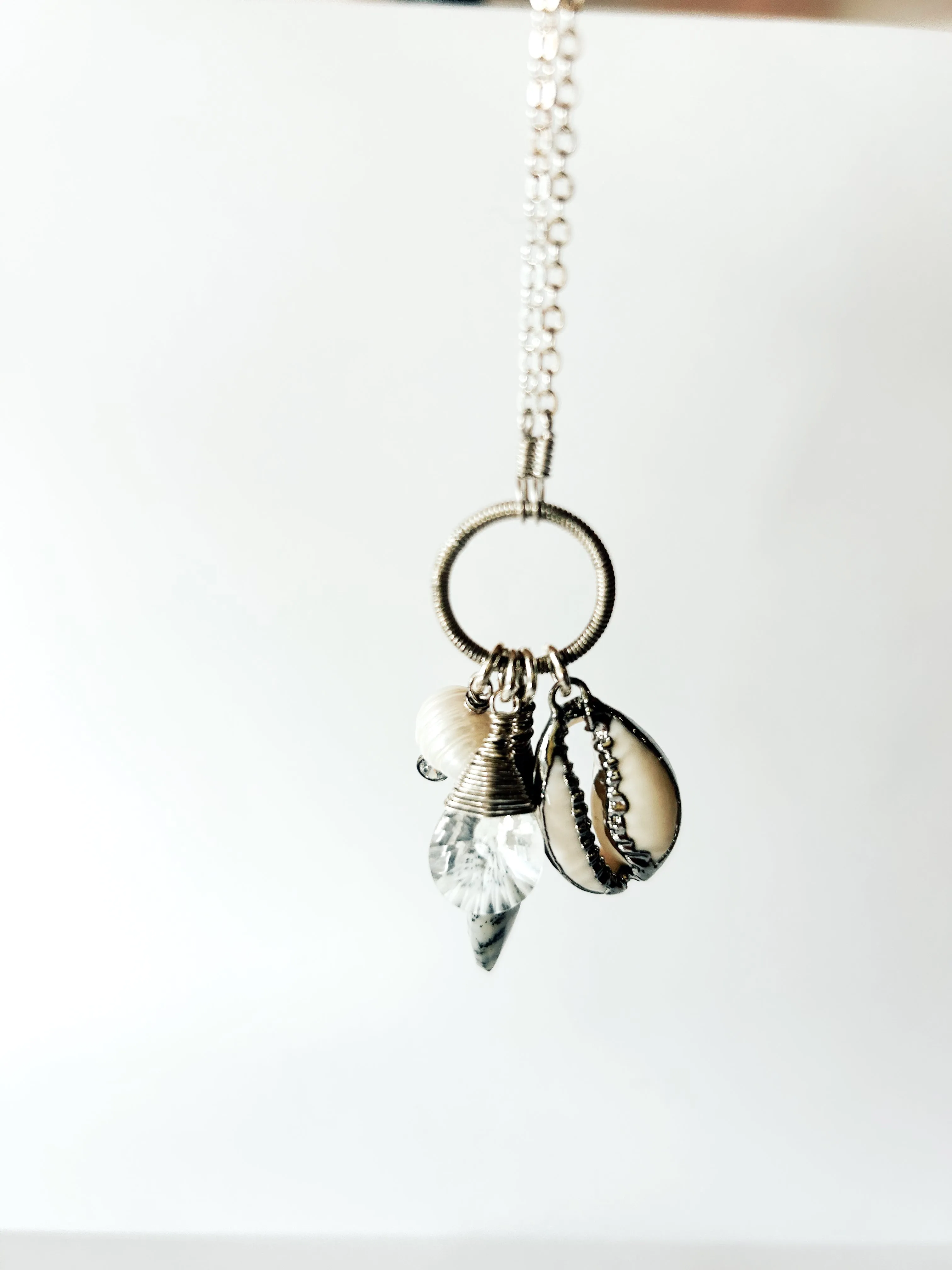 1776- One of a Kind Gemstone Necklace
