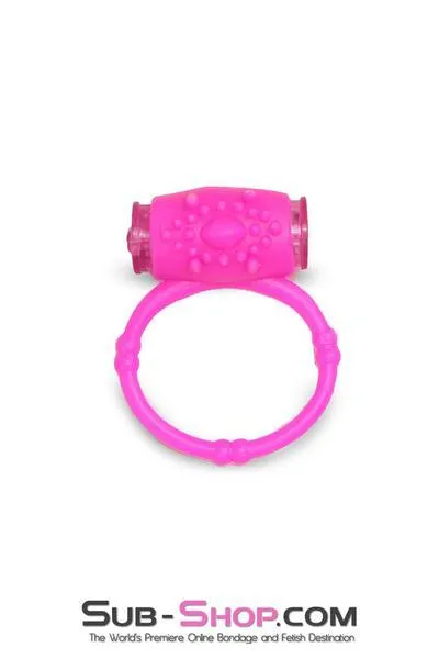 2462M      Pink Silicone Vibrating Cock Ring - MEGA Deal