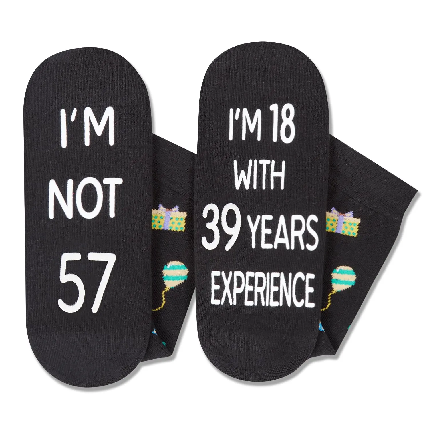 57th Years Old Birthday Gifts for Men - Socks for 57 Year Olds, Gift Ideas for 57 Year Old Man Woman, 57th Birthday Gifts