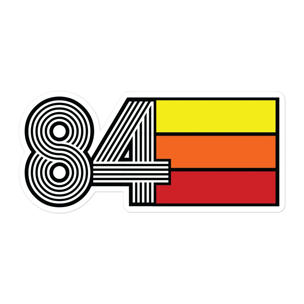 84 - 1984 Retro Tri- Line Decal Decoration Bubble-free Vinyl stickers