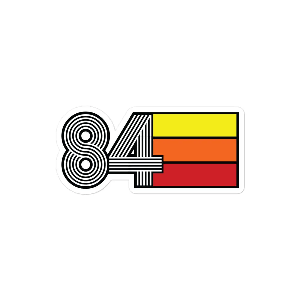84 - 1984 Retro Tri- Line Decal Decoration Bubble-free Vinyl stickers