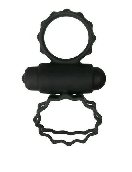 9776M      Rock Star Vibrating Triple Ring Cock Enhancer - LAST CHANCE - Final Closeout!