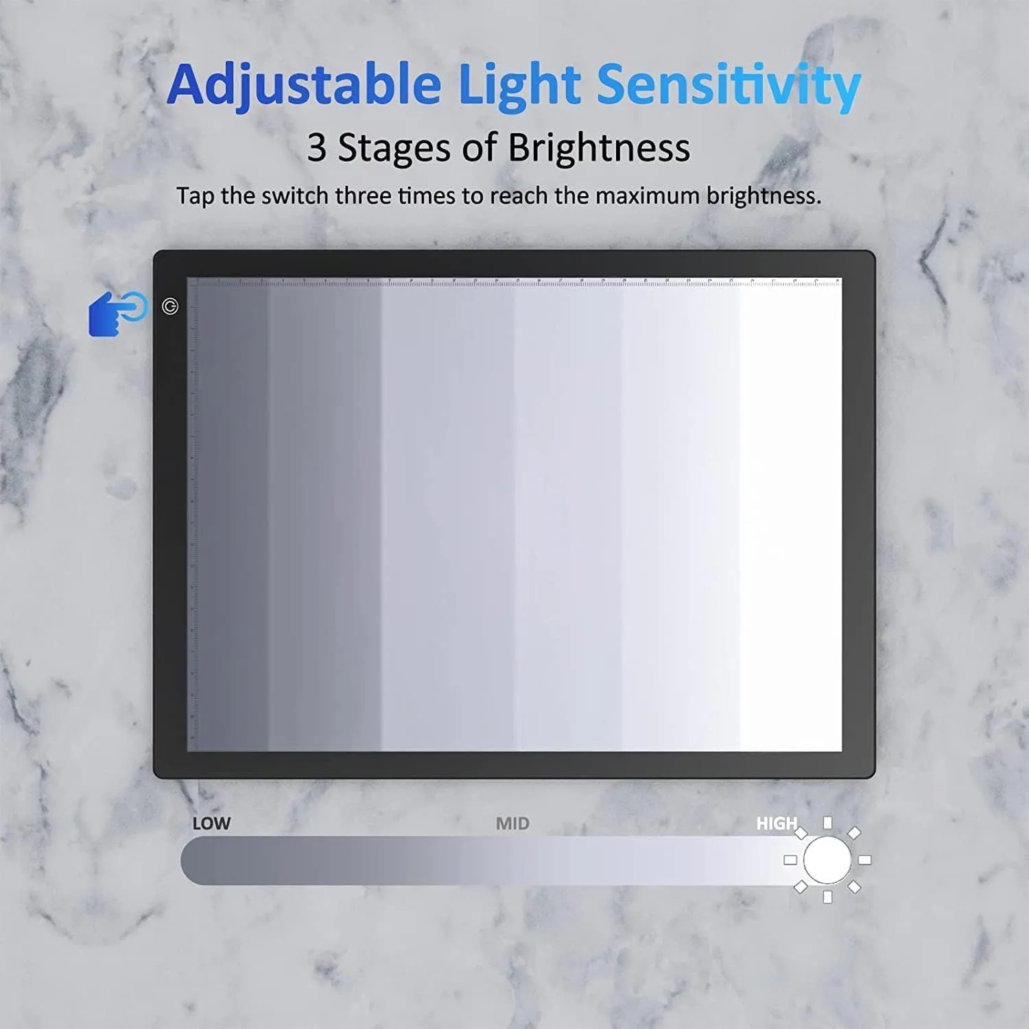 A4 USB Slide Viewer Light Box Ultra Thin Photo Film Negative Scanning Quick Scan