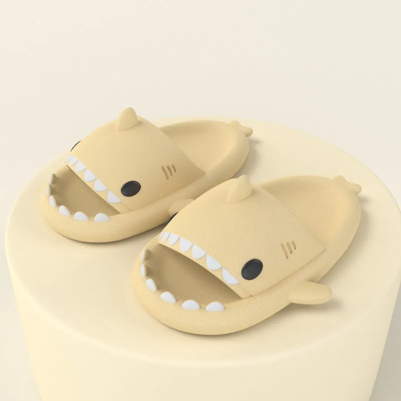 Adults' Indoor Outdoor Shoes, Funny Shark, Cartoon Slippers