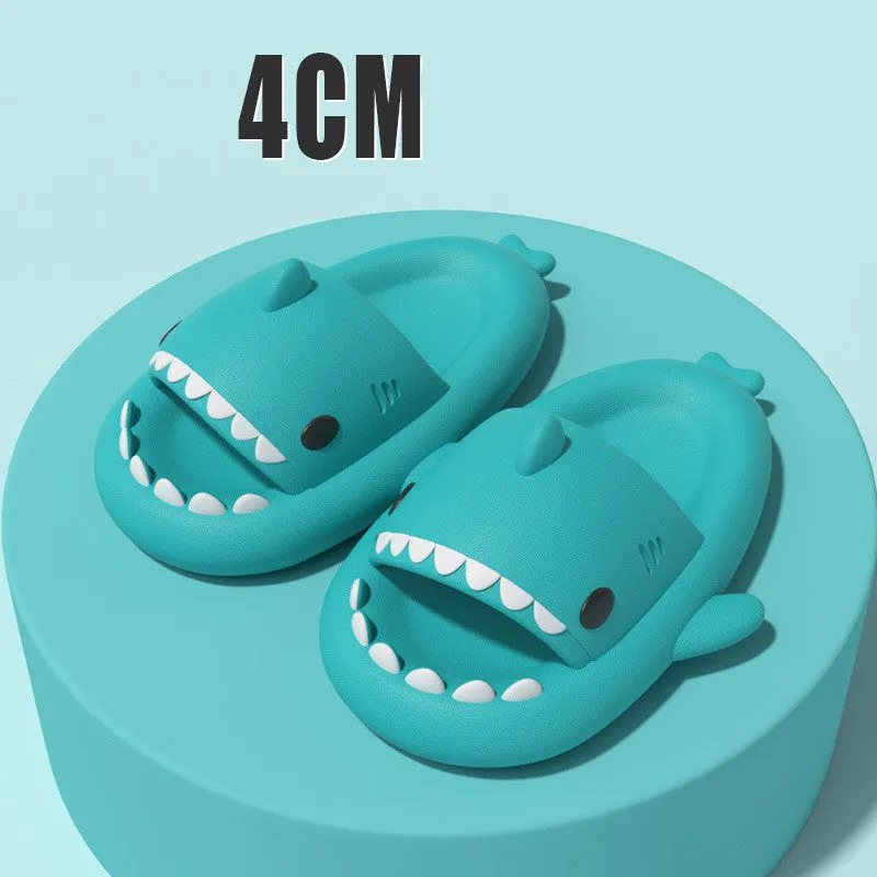 Adults' Indoor Outdoor Shoes, Funny Shark, Cartoon Slippers