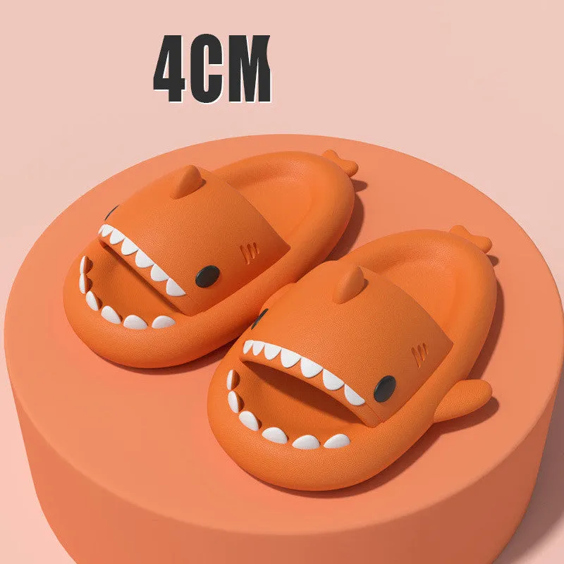 Adults' Indoor Outdoor Shoes, Funny Shark, Cartoon Slippers