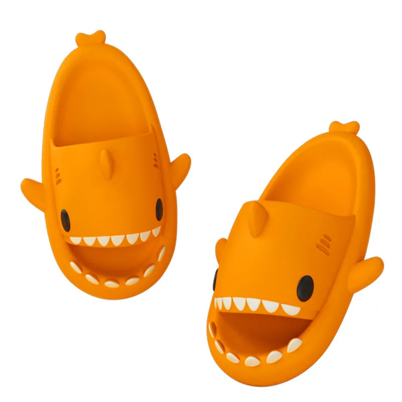 Adults' Indoor Outdoor Shoes, Funny Shark, Cartoon Slippers