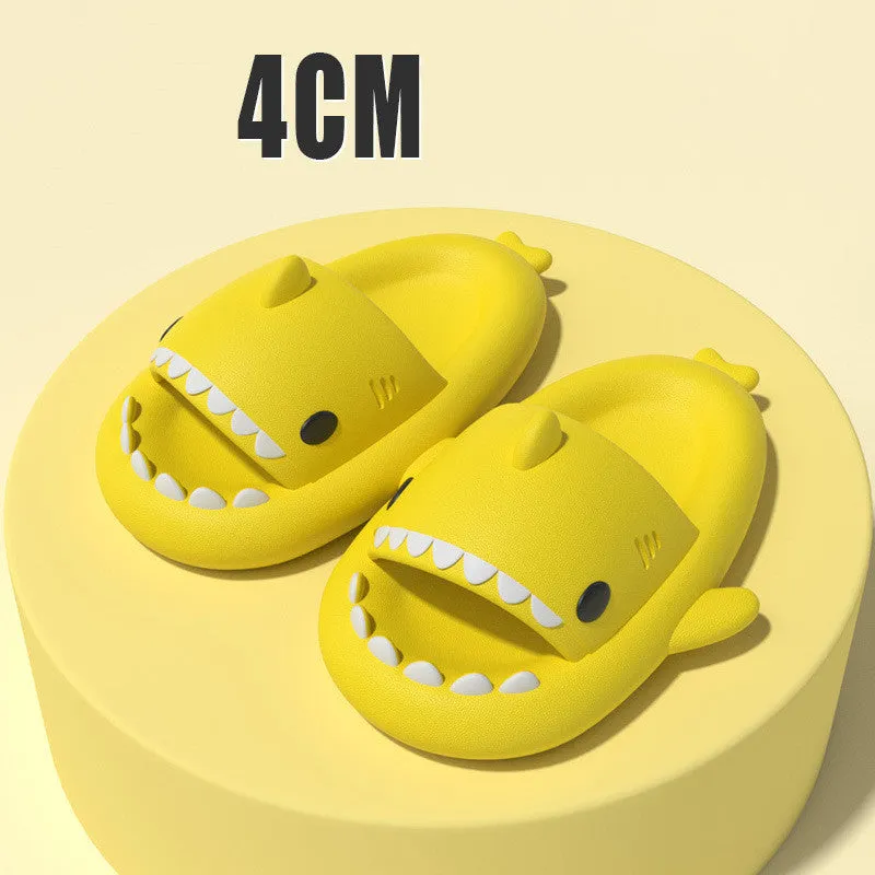 Adults' Indoor Outdoor Shoes, Funny Shark, Cartoon Slippers