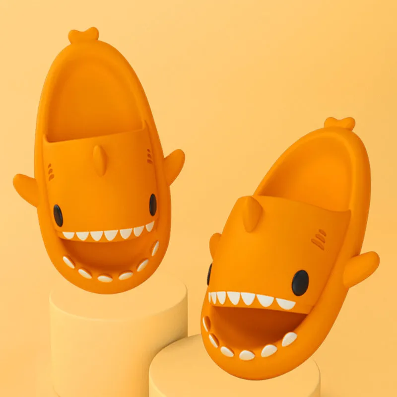 Adults' Indoor Outdoor Shoes, Funny Shark, Cartoon Slippers