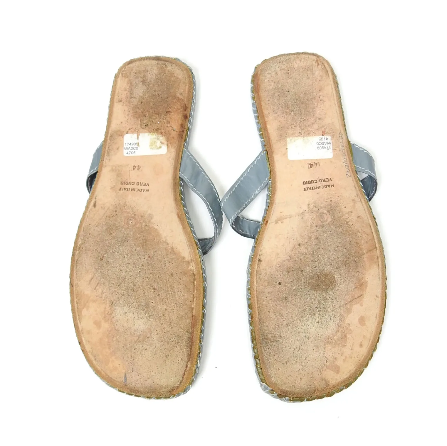 Alexander McQueen McQ Woven Flip Flops Size 44