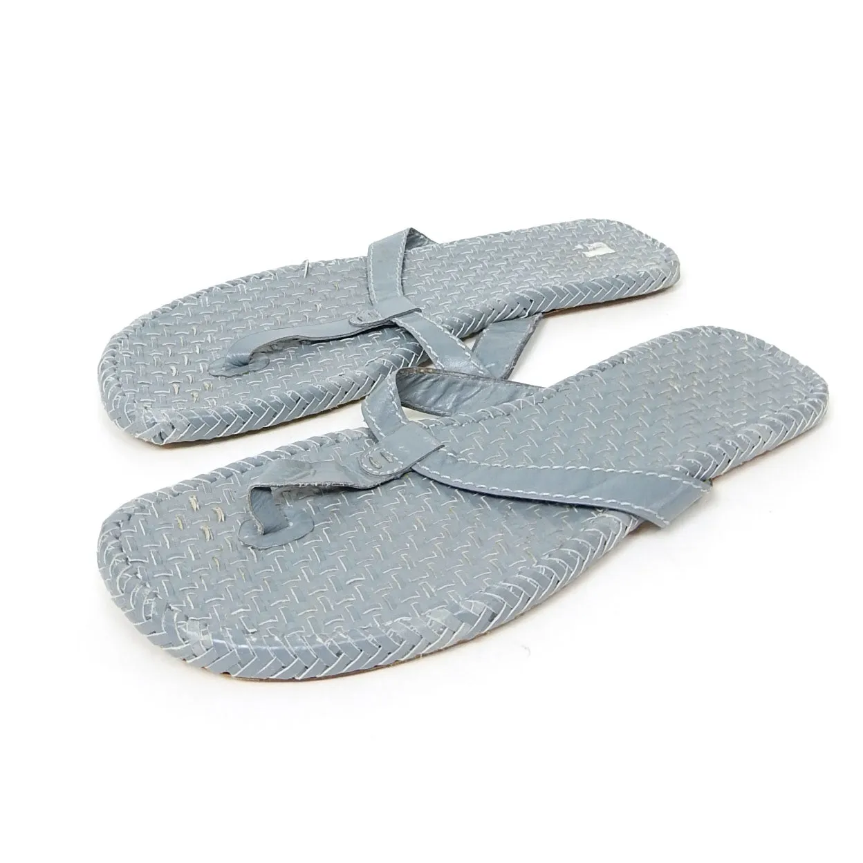 Alexander McQueen McQ Woven Flip Flops Size 44