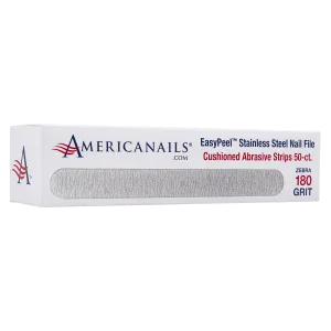 Americanails EasyPeel Cushioned Abrasive Strips 50ct | 180 Grit Zebra