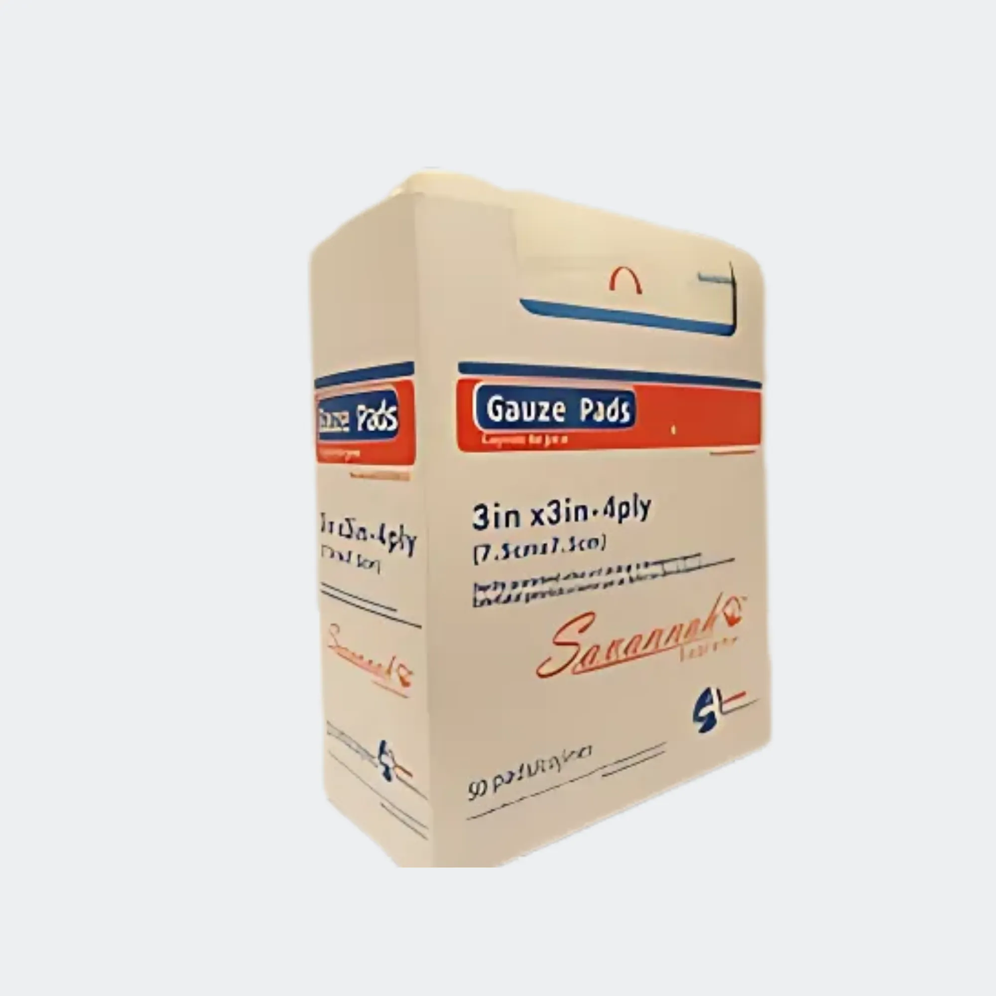 AOSS Gauze Pad, 3 x 3 Inch, 4-Ply (Sterile 2s)