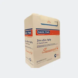 AOSS Gauze Pad, 3 x 3 Inch, 4-Ply (Sterile 2s)