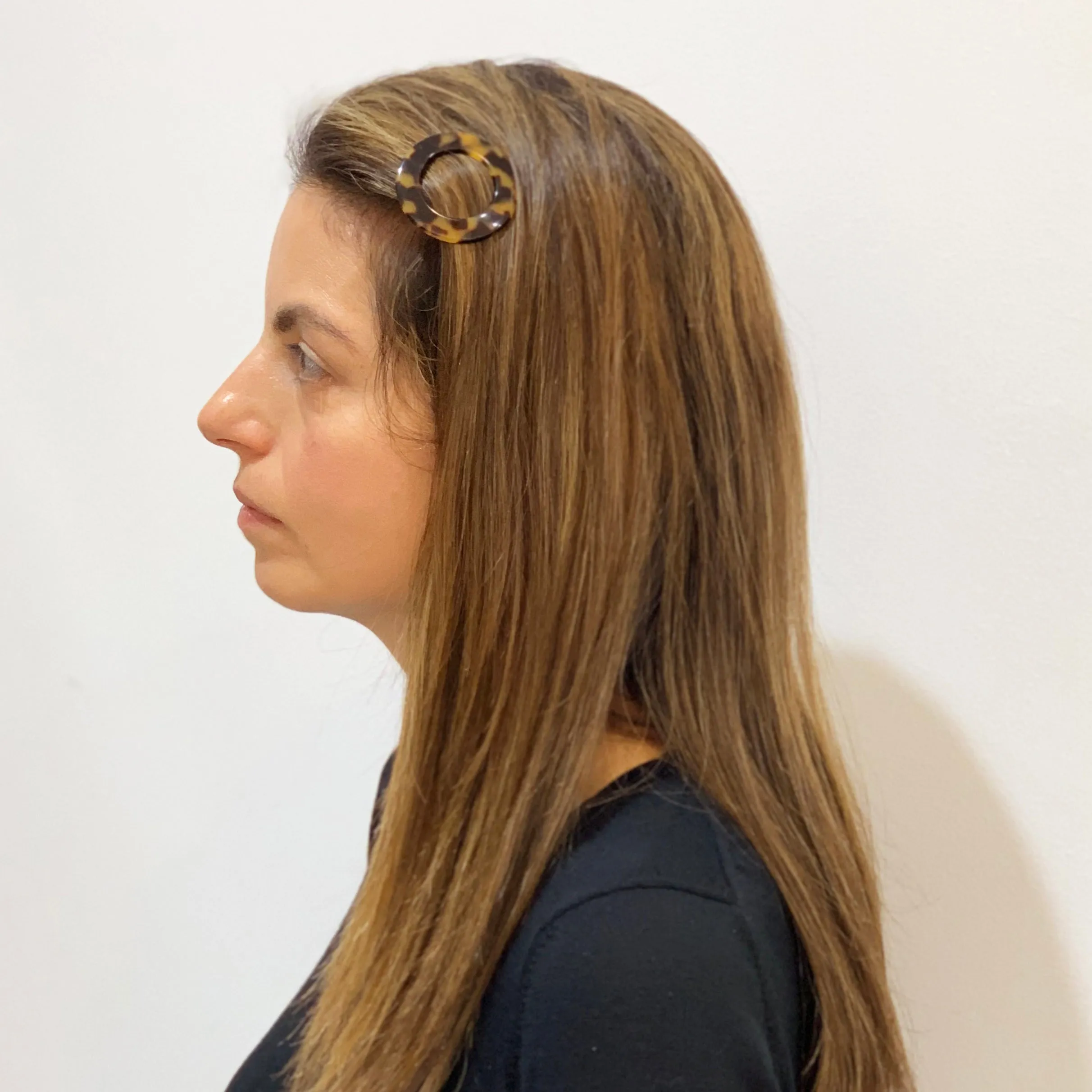 Apolline Small Light Tortoiseshell Hair Clip