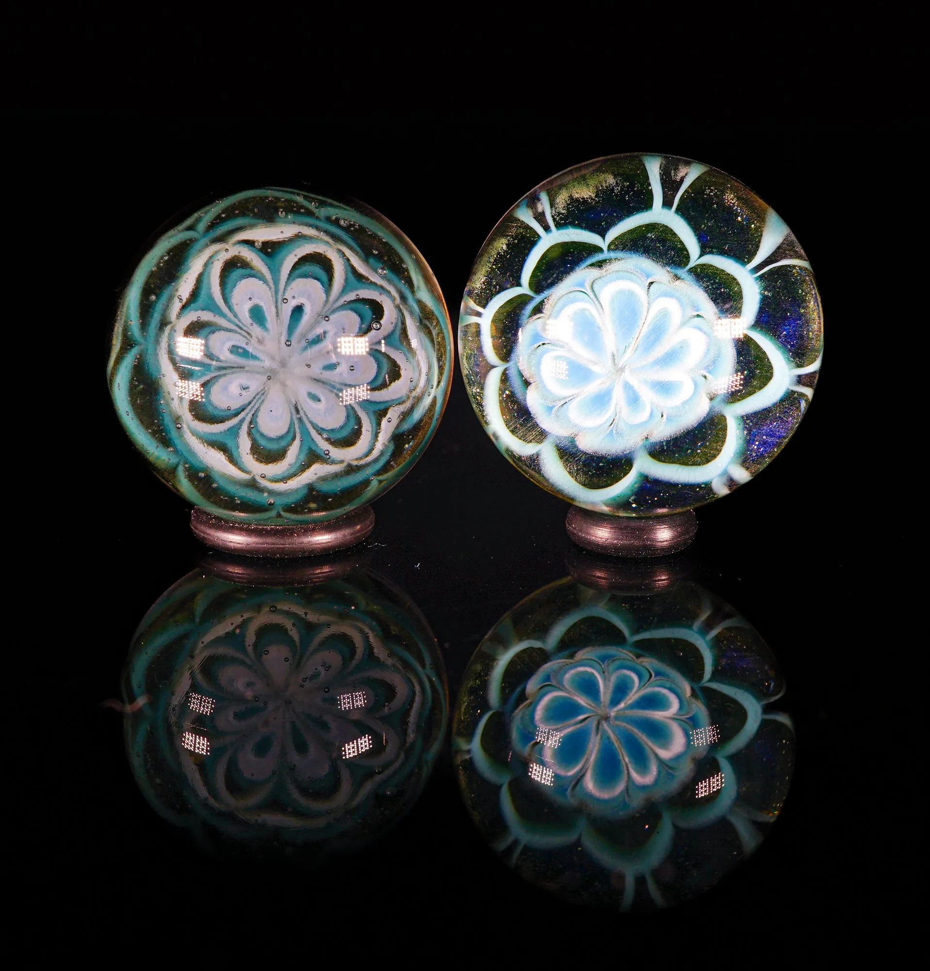 Aqua Azul, Jackpot, Star White Milli Medium Slurper Marble - various designs (21-22mm)