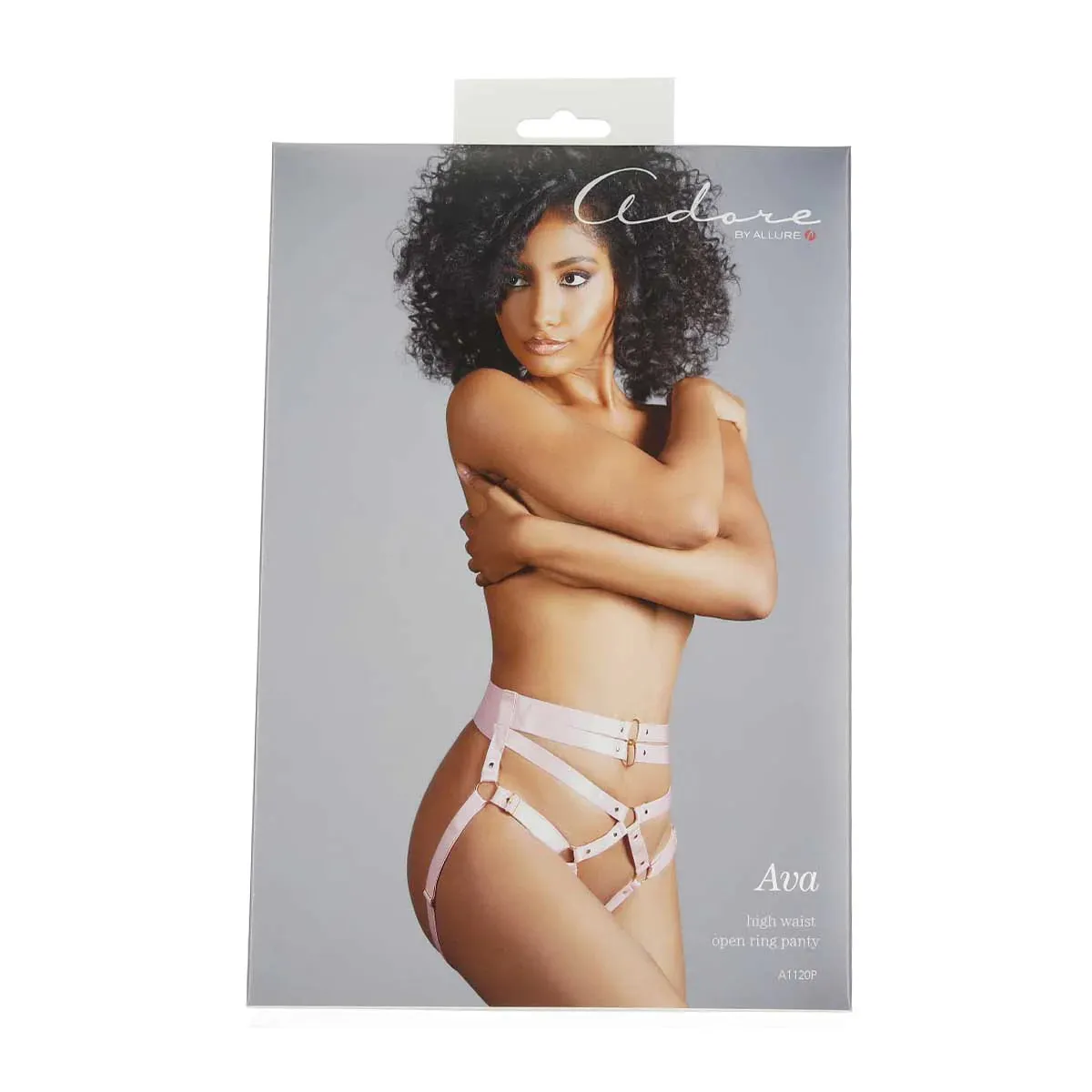 Ava High Waist Open Ring Panty in Pink