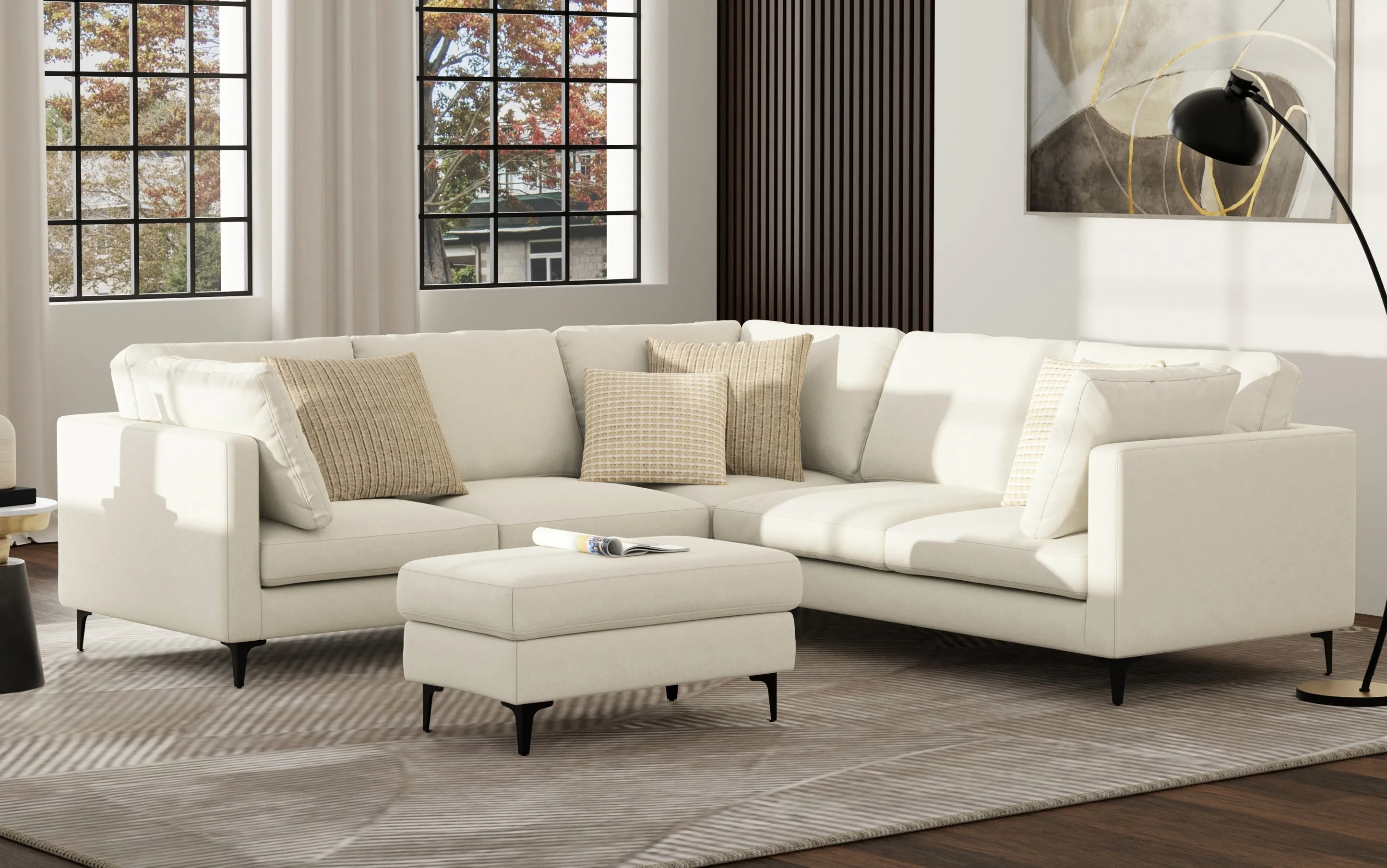 Ava Mid Century Corner Sectional