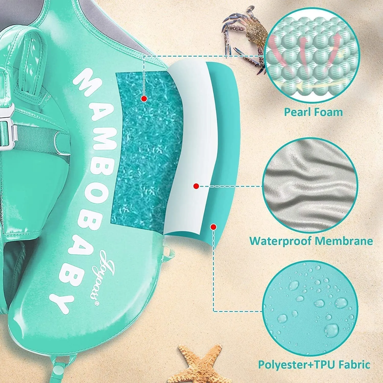 Baby Float with Canopy - 3 Months -3 Years