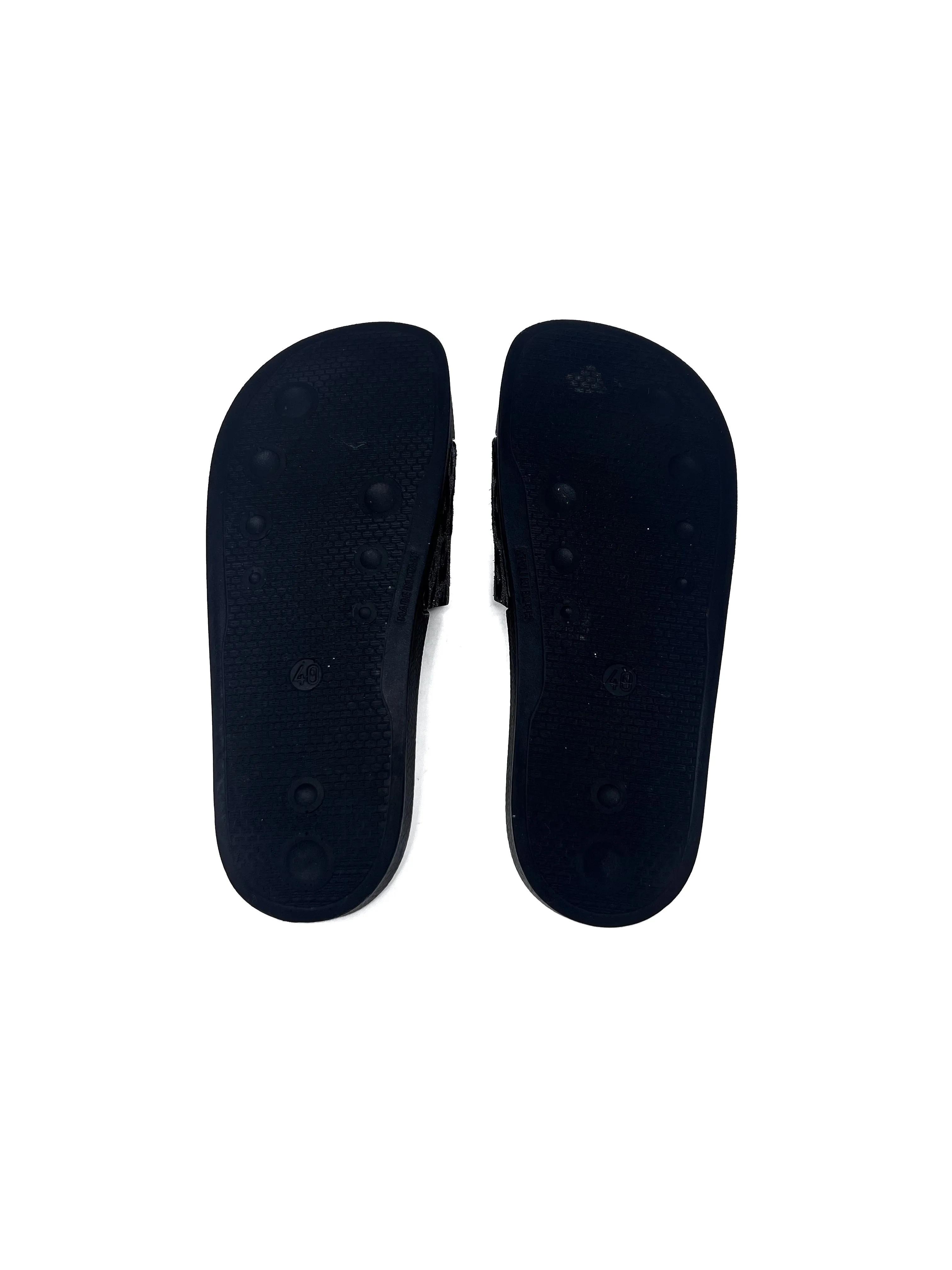 Balmain W Shoe Size 40 'Calypso' Metallic Leopard Lame Slides