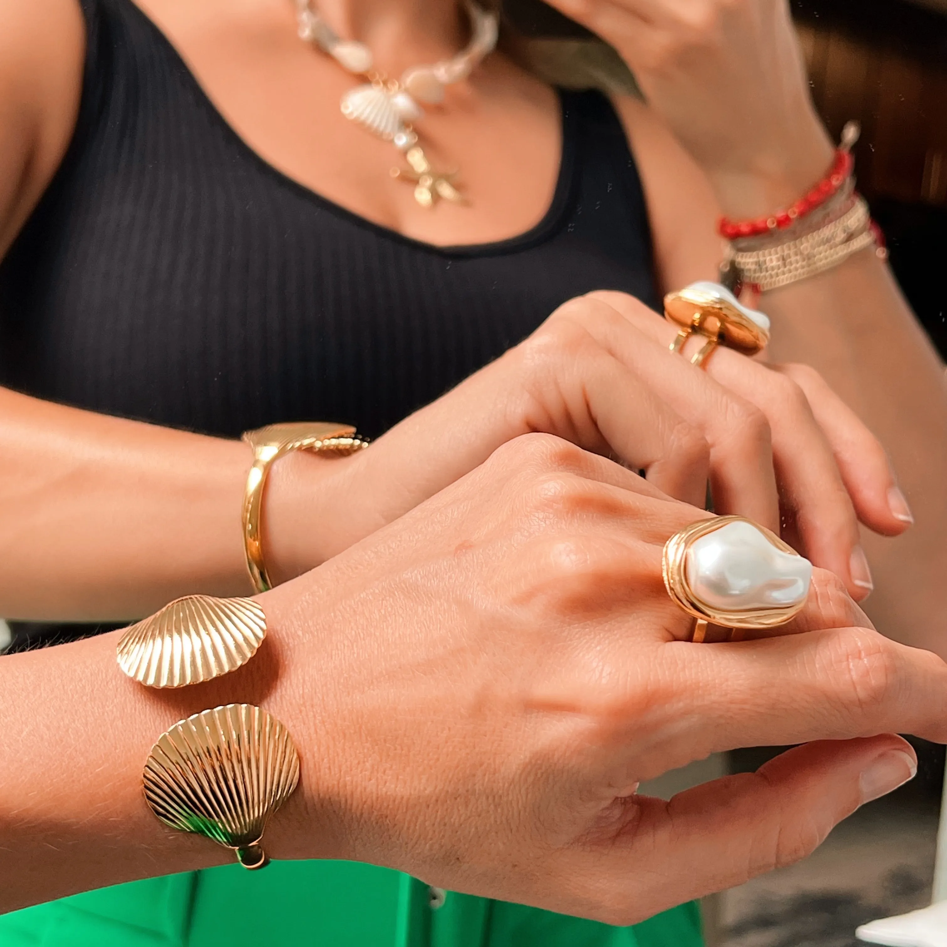 Baroque Pearl Ring
