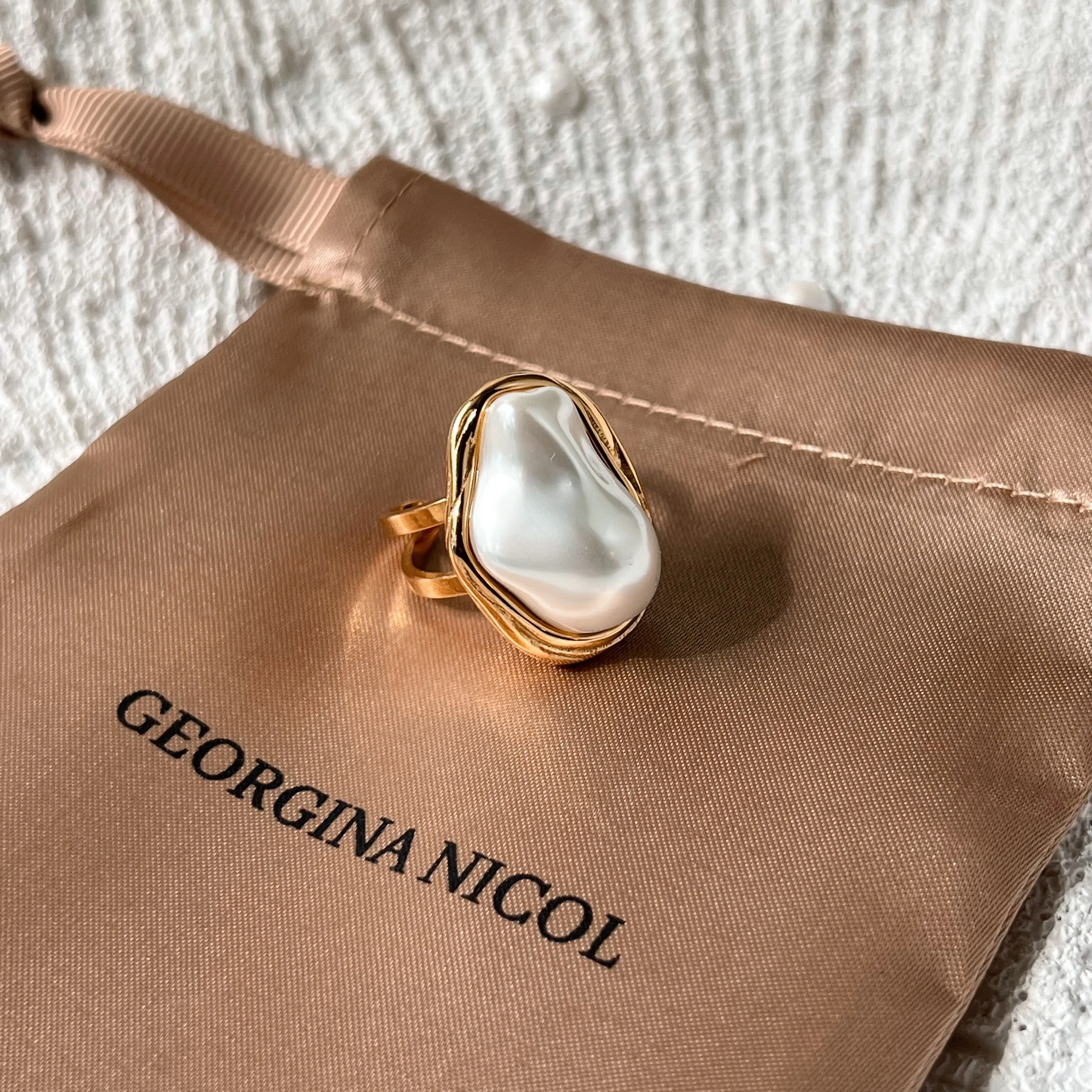 Baroque Pearl Ring