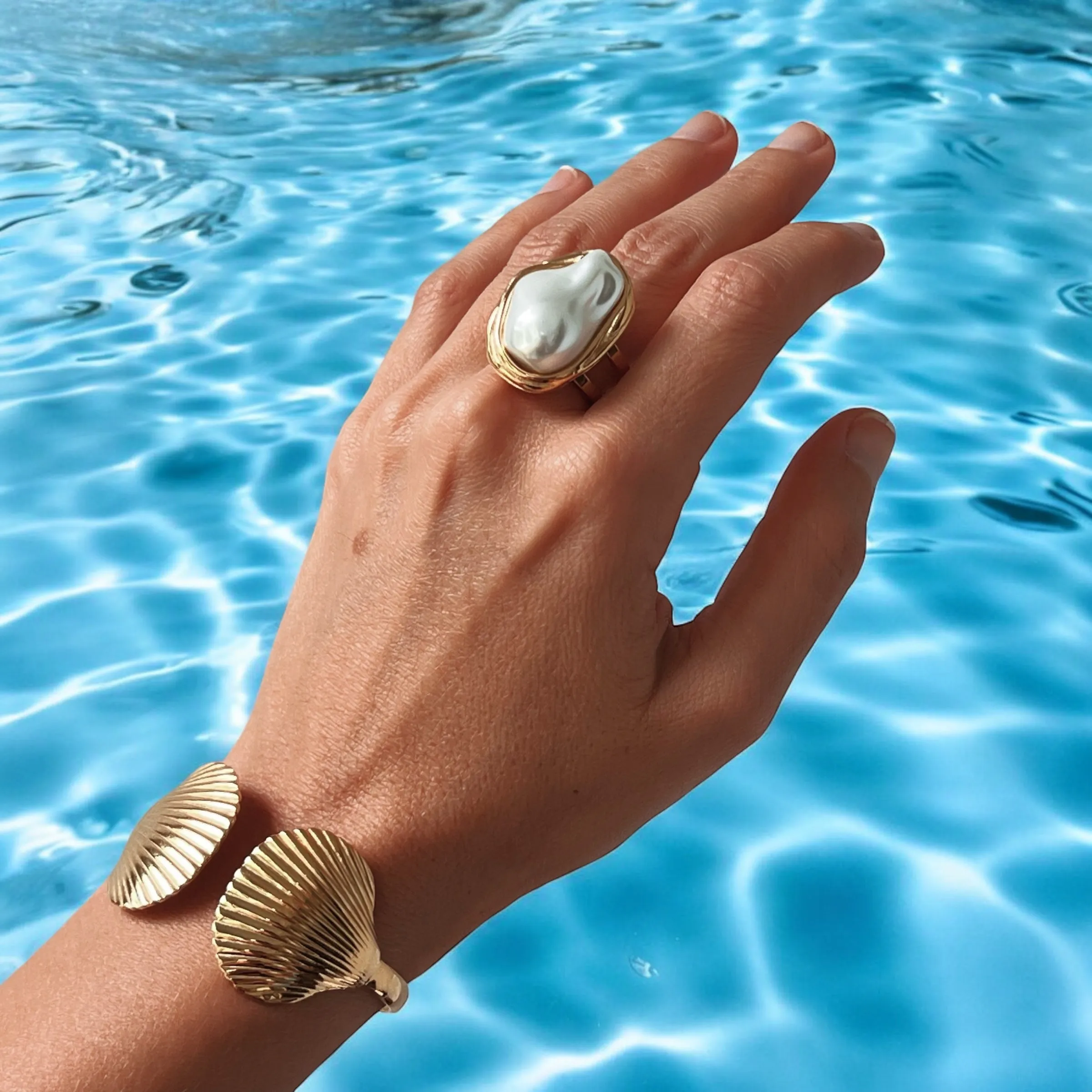 Baroque Pearl Ring