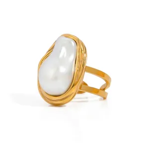 Baroque Pearl Ring
