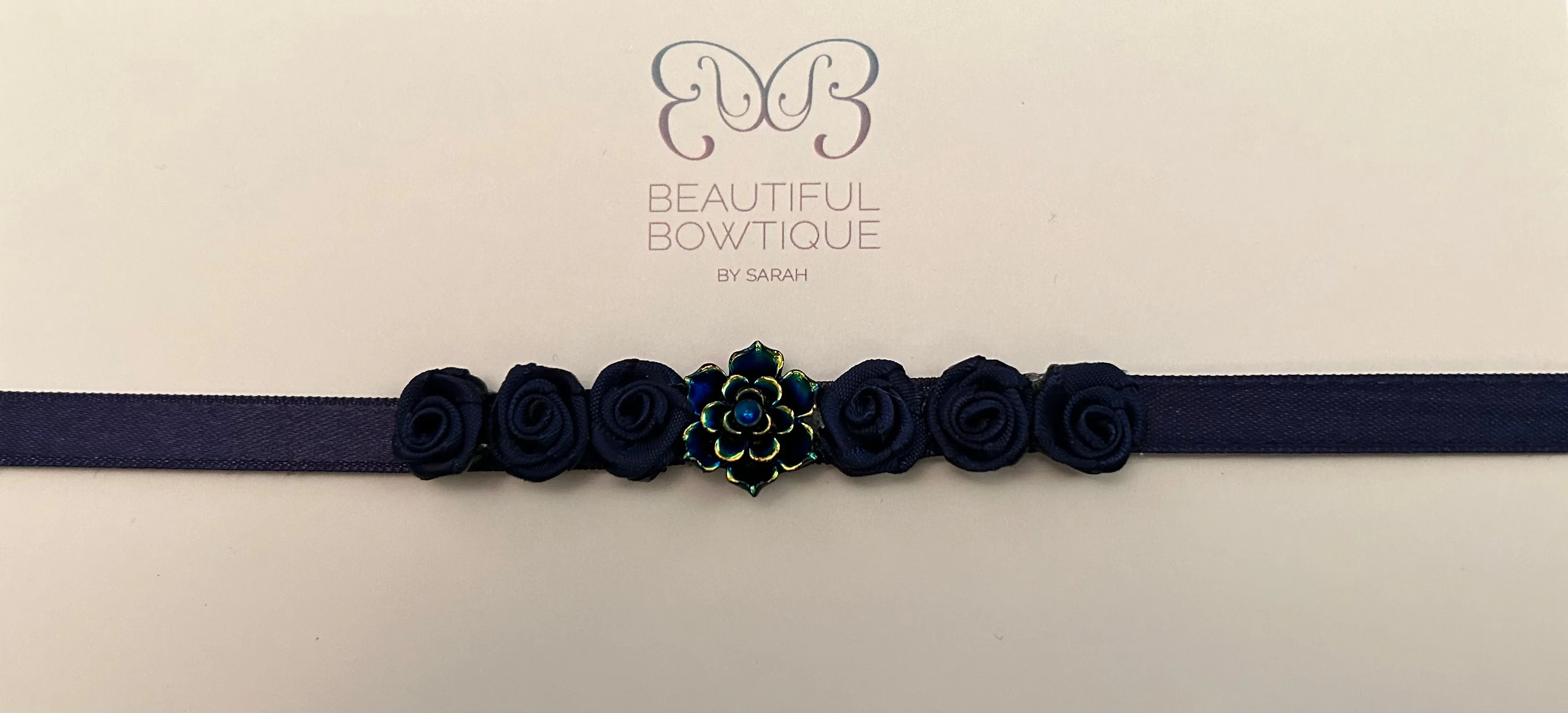 Beautiful Bowtique Navy Bunwrap