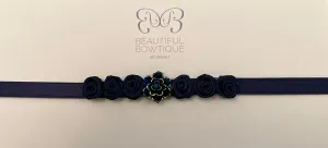 Beautiful Bowtique Navy Bunwrap