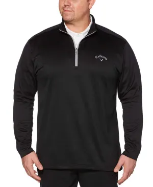 Big & Tall Thermal Heathered Waffle Fleece Mid-Layer