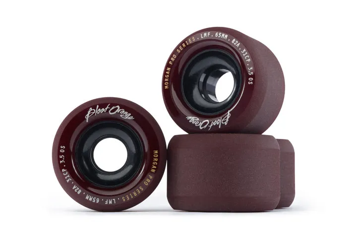 Blood Orange Morgan Pro 65mm 82a maroon freeride wheels