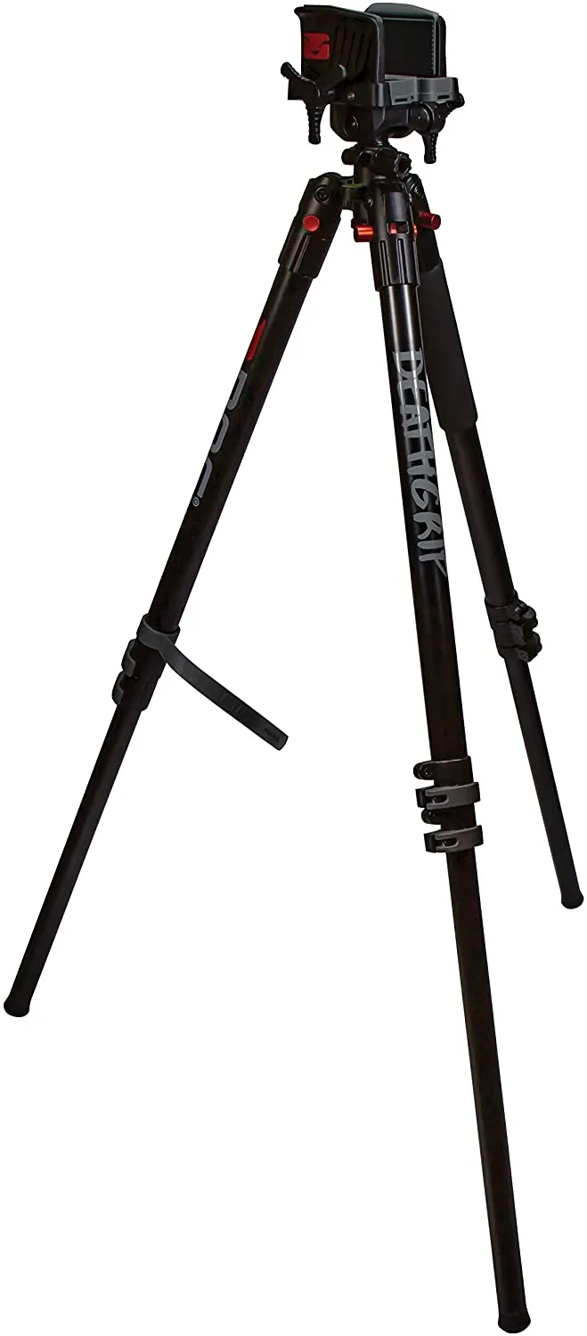 BOGgear Deathgrip Aluminum Tripod with Durable, Lightweight, Stable Design, Bubble Level and Hands-Free Operation for Hunting, Shooting and Outdoors! Retails $252 W/Tax!