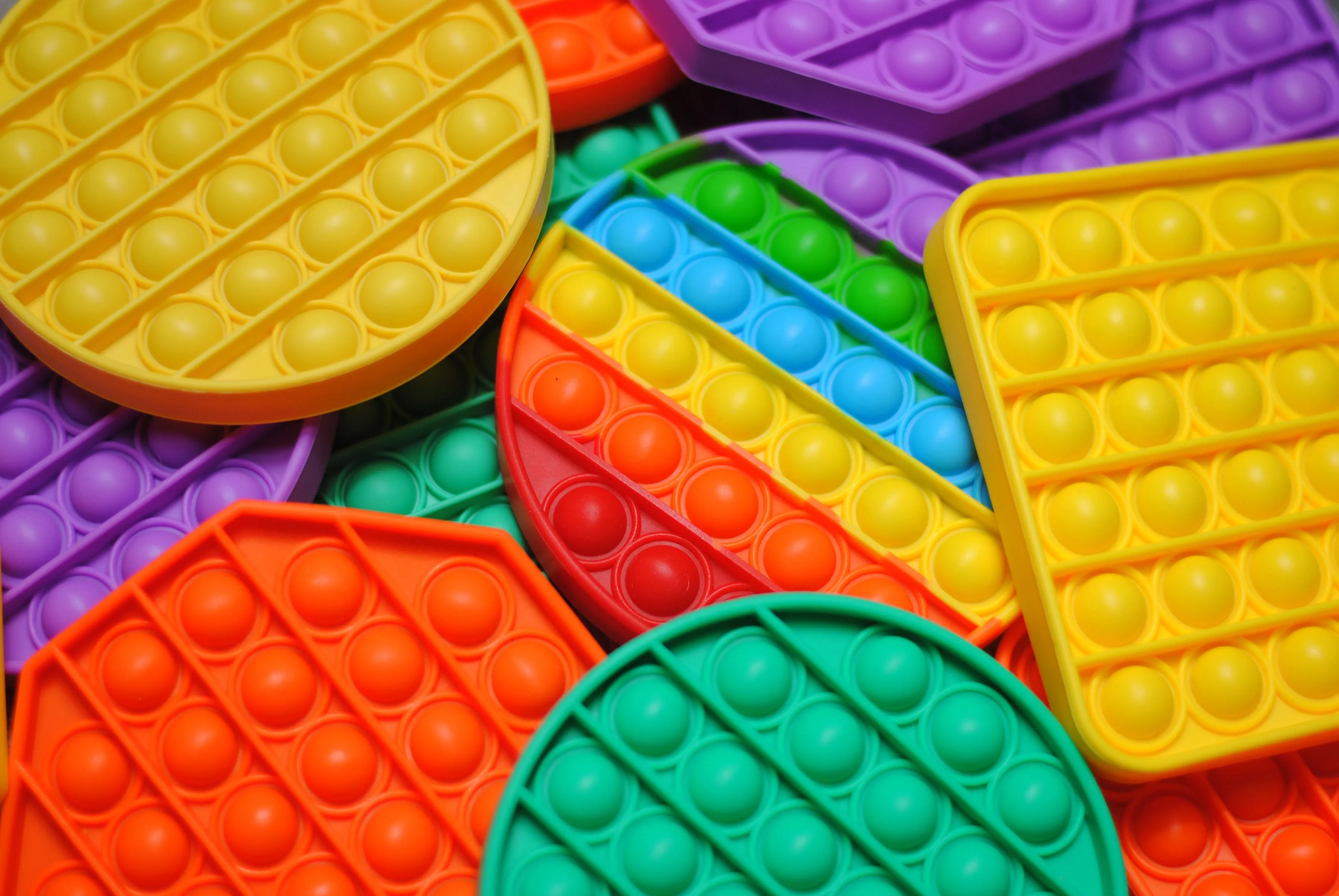 Bubble Poppers 5 Colors 3 Shapes