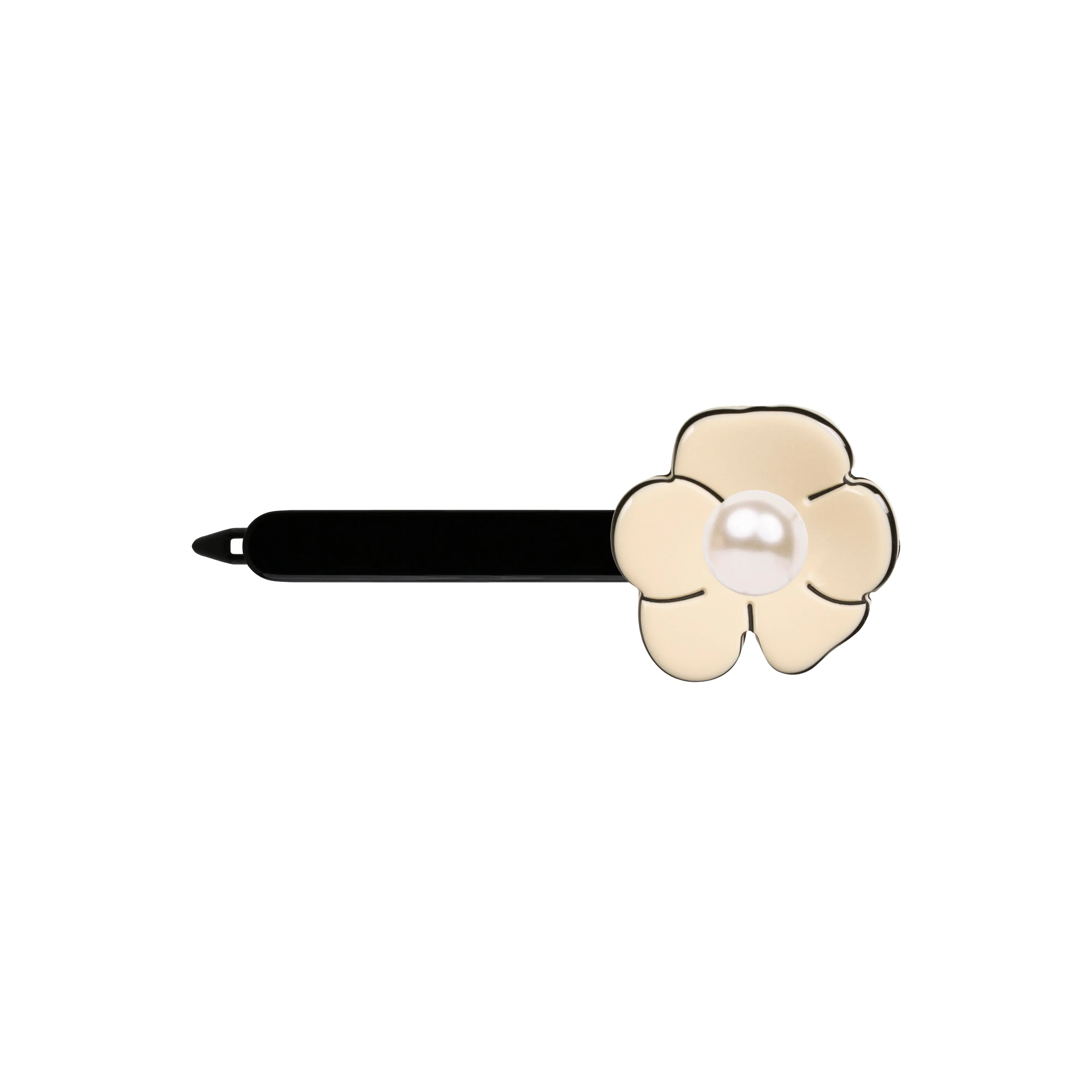 Camellia Pearl Large Ivory Side Hair Clip