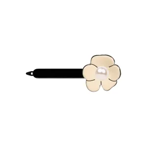 Camellia Pearl Large Ivory Side Hair Clip